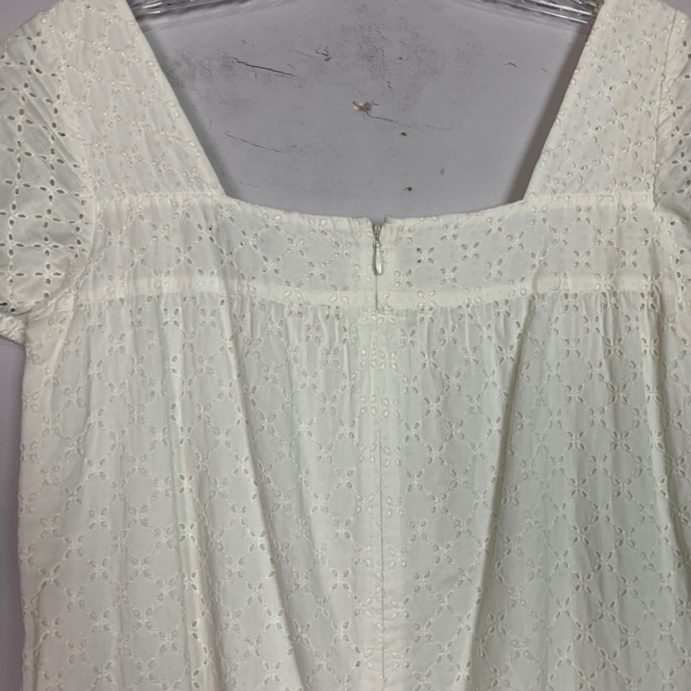 Vince | eyelet cap sleeve mini dress white size 2 - Picture 7 of 7